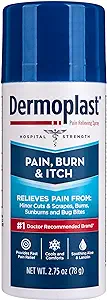 Dermoplast Pain, Burn & Itch Relief Spray for Minor Cuts, Burns and Bug Bites, 2.75 Oz